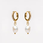 Freshwater Pearl Hoop Earrings