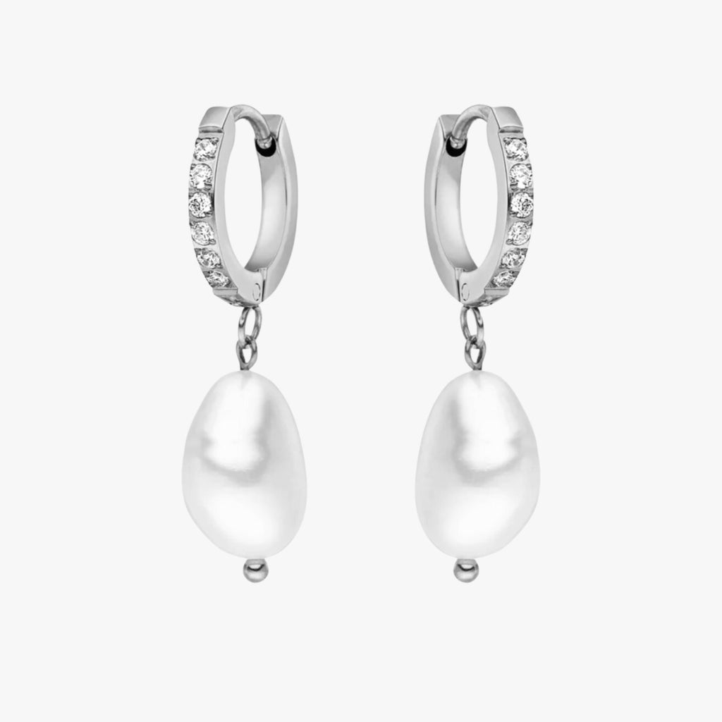Freshwater Pearl Hoop Earrings
